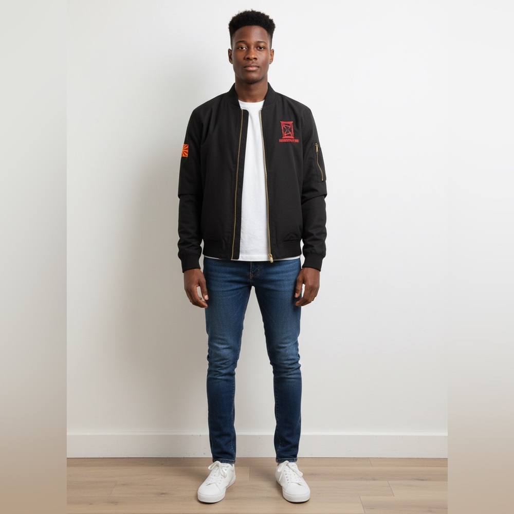 Bay Area Hidden Hype Black Bomber Jacket